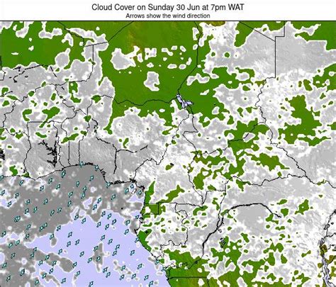 Gabon Cloud Cover On Sunday Apr At Am Wat