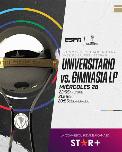 Espn Per On Twitter El Todo O Nada Universitario Recibe A Gimnasia