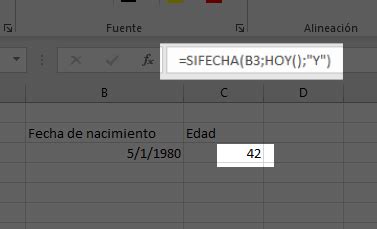 Como calcular la edad en Excel 3 métodos exáctos y fáciles