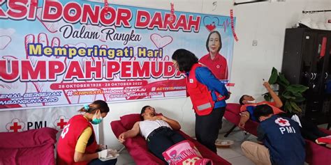 Kerjasama Dengan Pmi Donor Darah Polres Tanah Karo Terkumpul Kantong