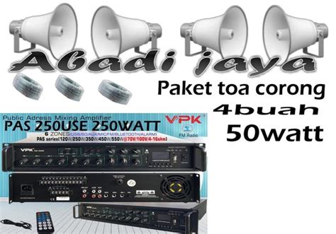 Jual New Paket 4bh HORN SPEAKER TOA ORIGINAL Corong Speaker ZH 652M