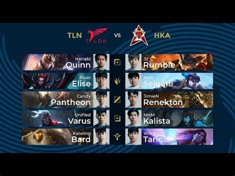 中文 TLN vs HKA Week 6 Day 2 PCS 春季聯賽 2020 Talon Esports vs