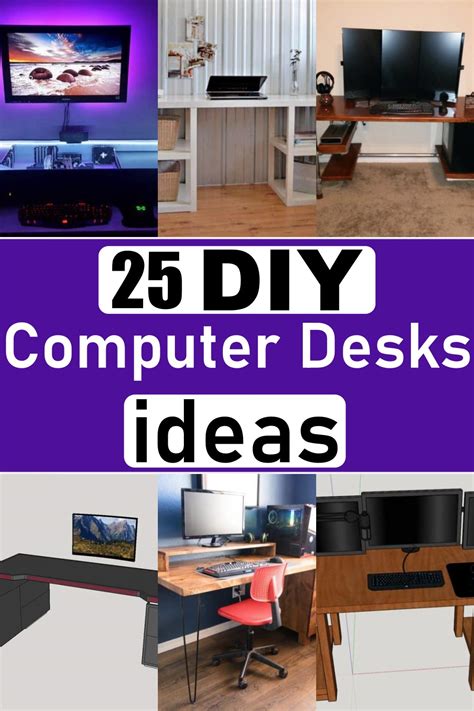 25 DIY Computer Desk Ideas For Space Saving - Craftsy