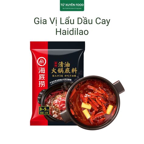 Haidilao Hot Pot Seasoning With Spicy Oil G Shopee Singapore