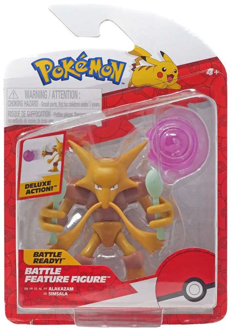 Pokemon Battle Feature Alakazam 4 Action Figure Wicked Cool Toys ToyWiz