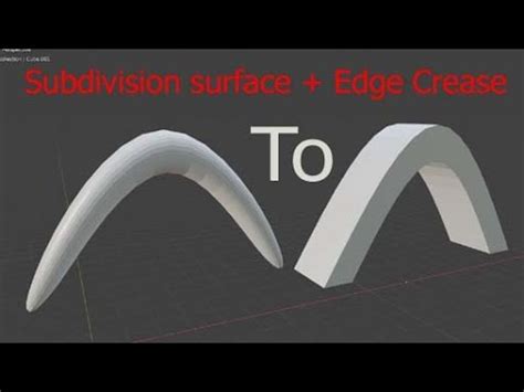 Blender X Subdivision Surface Edge Crease Youtube