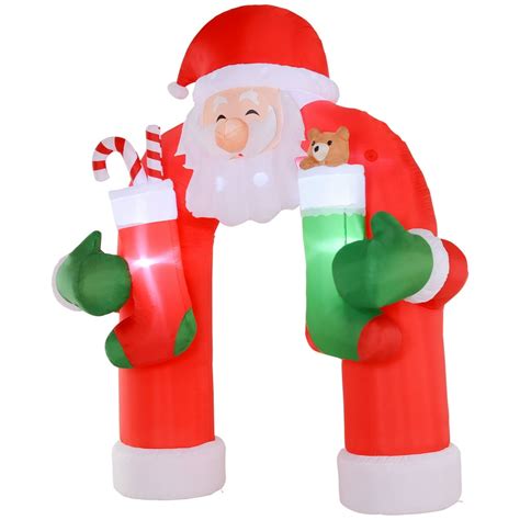 Homcom Airblown Inflatable Christmas Outdoor Lighted Yard Decoration