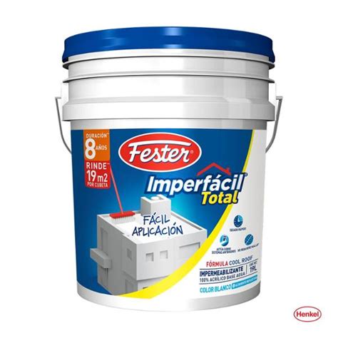 Impermeabilizante Fester ImperfÁcil Total 8 AÑos Blanco 19 L The Home