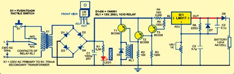 Auto Turn Off Battery Charger Circuit Diagram Simple Auto Tu