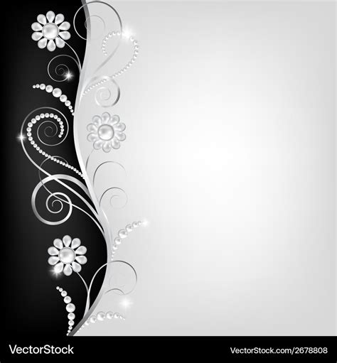 Border With Pearls Royalty Free Vector Image Vectorstock