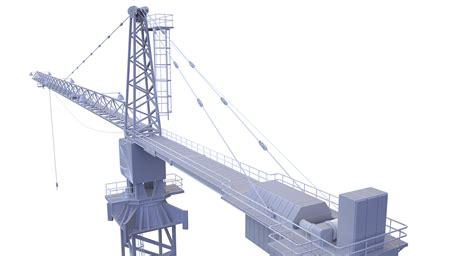 Tower Crane 3d Model 59 Max Fbx Obj 3ds Free3d