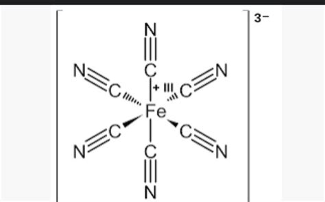 K3[fe Cn 6] Does This Compound Have Octahedral Or Tetrahedral Geometry