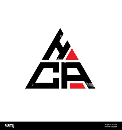 Hca Triangle Letter Logo Design With Triangle Shape Hca Triangle Logo