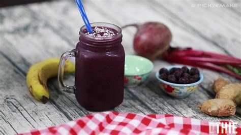 How To Make Healthy Blueberry Banana Beets Smoothie With Secret Natural Sweet For Weight Loss