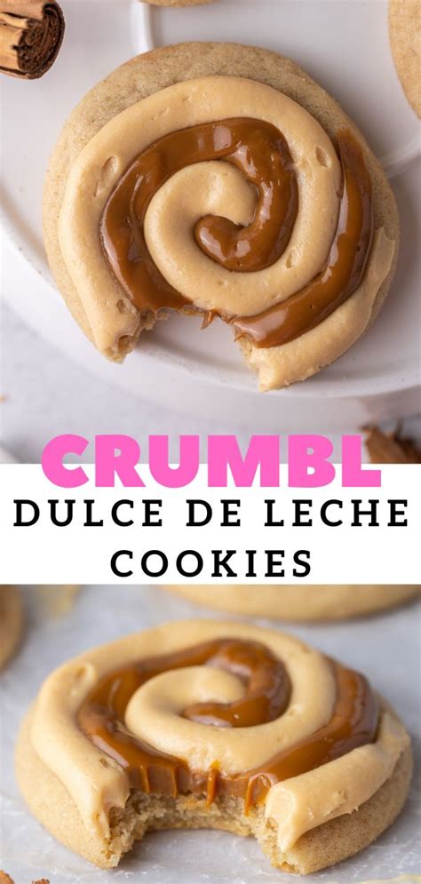 Copycat Chewy Crumbl Dulce De Leche Cookies Recipe Crumble Cookie