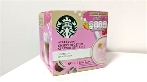 Starbucks Cherry Blossom Strawberry Latte By Nescafe Dolce Gusto Food