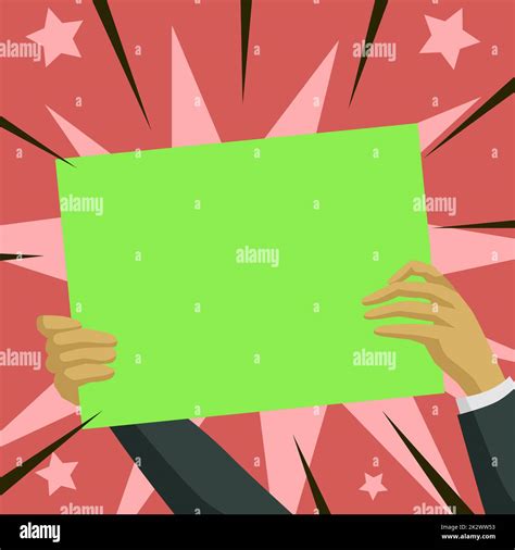 Hands Holding Paper Showing New Ideas Surrounded With Stars Palms