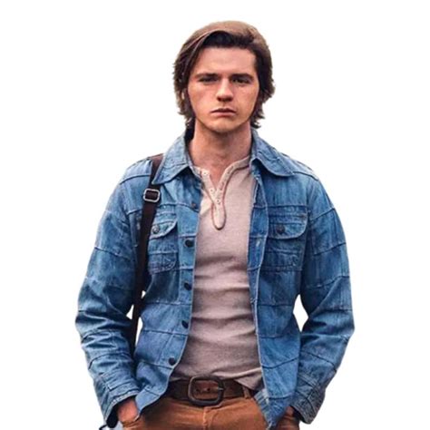 Jesus Revolution 2023 Joel Courtney Denim Jacket Blue Denim Jacket