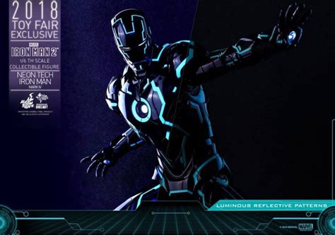 Hot Toys Th Scale Neon Tech Iron Man Mark Iv Iron Man Rio X Teir