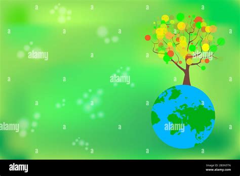 Árbol y planeta tierra Earth day Ecology Concept ecológico Salva el