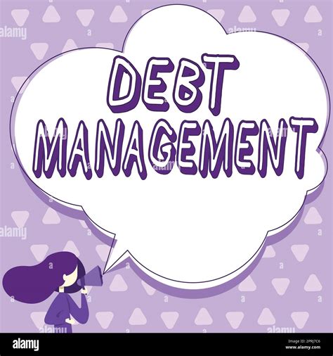 Handwriting Text Debt Managementthe Formal Agreement Between A Debtor And A Creditor Concept