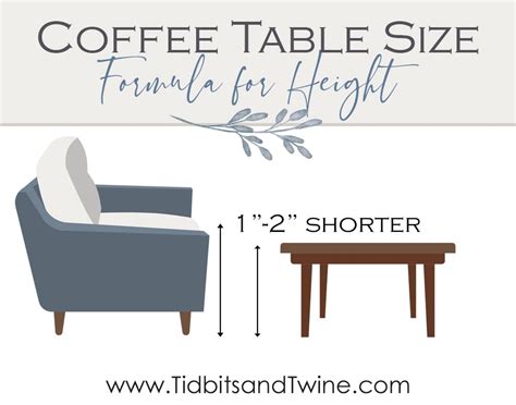 Coffee Table Dimensions - How to Choose the Right Size - Tidbits&Twine