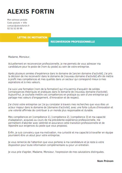 Rédiger une lettre de motivation pour reconversion professionnelle