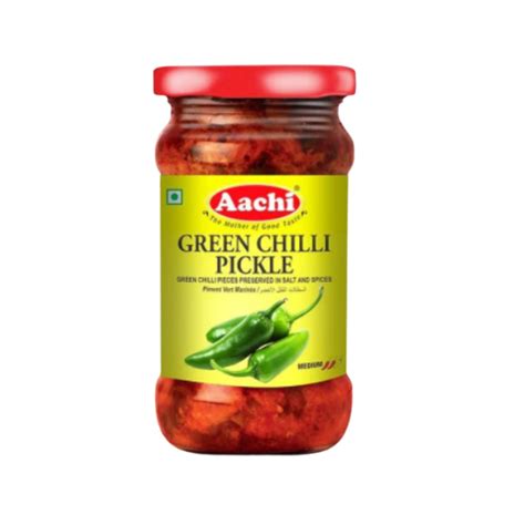 Aachi Green Chilli Pickle 300g – Sangamitra Bit Grocery