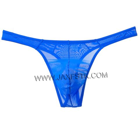 Men Ultra Thin G String Mesh Smooth Ice Silk Bikinis Thongs Jockstrap