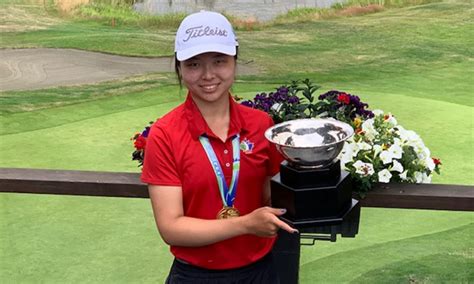 Angela Zhang Rides A Suddenly Hot Putter To B C Junior Girls