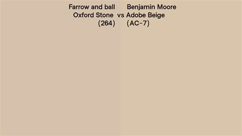 Farrow And Ball Oxford Stone 264 Vs Benjamin Moore Adobe Beige AC 7