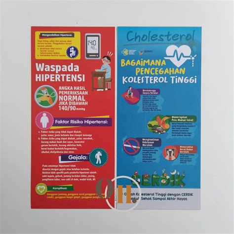 Jual Flyer Hipertensi Flyer Tekanan Darah Tinggi Flyer Ptm Flyer