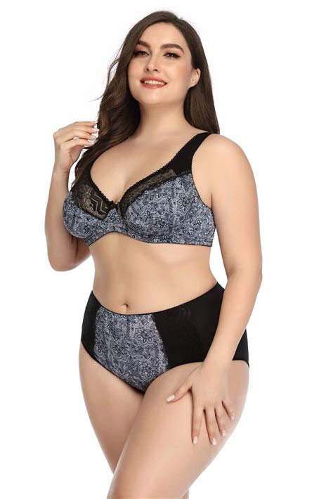 Womens Sexy Lingerie Set Lace Matching Breathable Bra China Panties And Big Plus Panties Price