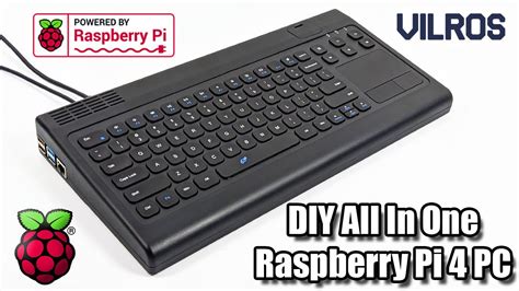 Diy All In One Raspberry Pi Pc Vilros Keyboard And Touchpad Hub