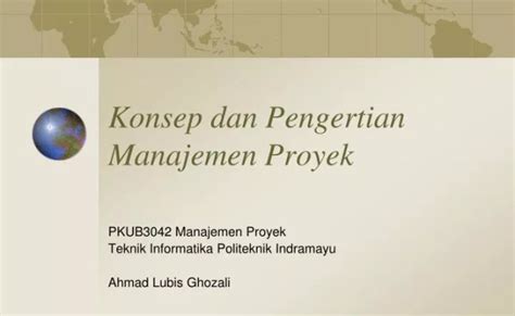 Ppt Konsep Dan Pengertian Manajemen Proyek Powerpoint Presentation Eroppa