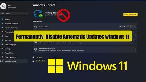 How To Stop Windows 11 Update Permanently Disable Automatic Updates Youtube