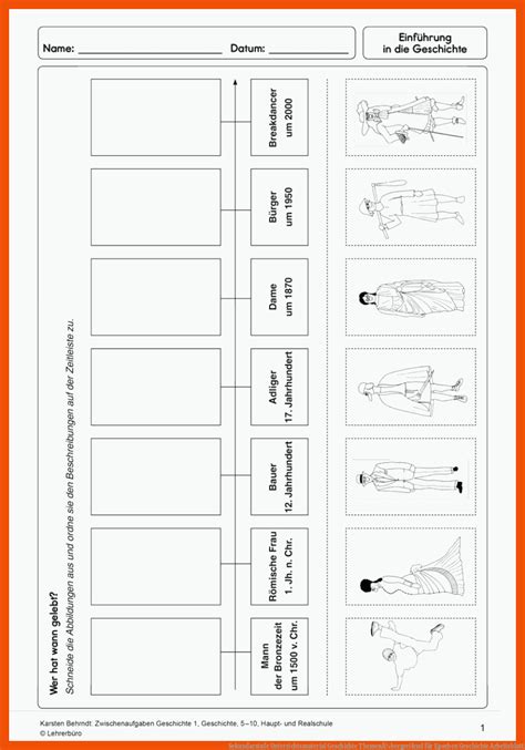 Epochen Geschichte Arbeitsblatt Geschichte Arbeitsbl Tter