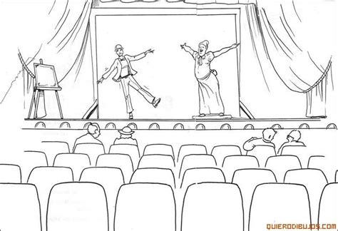 Image Result For Teatro Escenario Dibujo Coloring Pages Elements Of