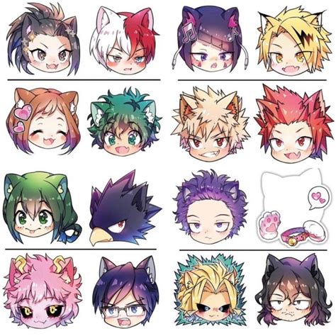 Mha Bnha Cat Characters Personajes Chibi Dibujos Kawaii Dibujos