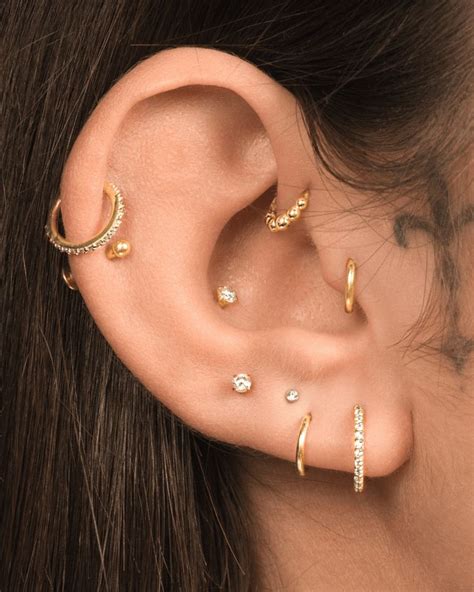 20 Best Ear Piercing Ideas Assolari Earings Piercings Minimalist