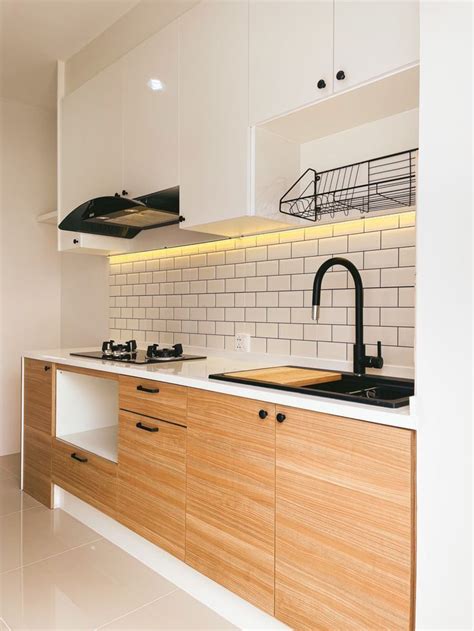 Kitchen Set Minimalis Modern Tipe Lurus Aesthetics Perabotan Rumah Di