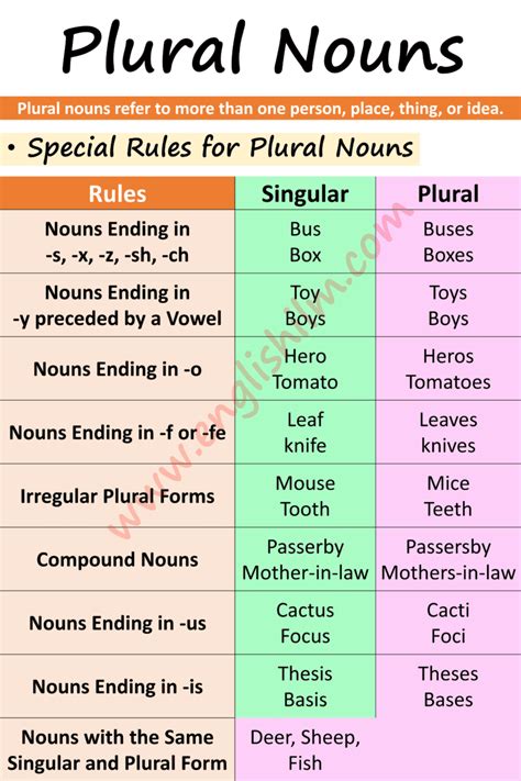Singular And Plural Nouns Definition Usage And Examples • Englishilm