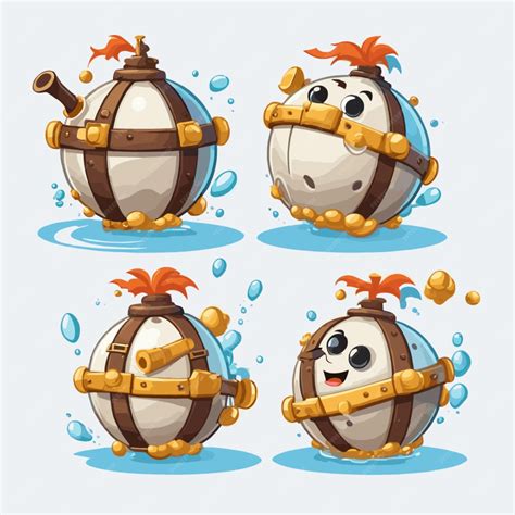 Premium Vector Pirate Cannonballs Vector