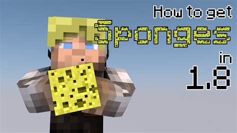 How To Get Sponges In Minecraft Tutorial Youtube