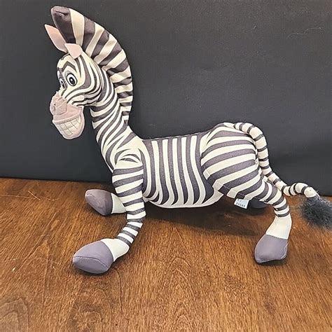 Talkin Marty Plush 2004 Madagascar Dreamworks Talking Zebra 12 Hasbro