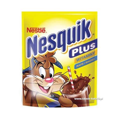 Nesquik kakao rozpuszczalne Nestle kalorie wartości odżywcze ile