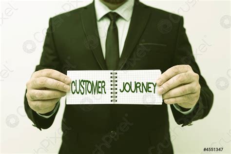 Handwriting Text Customer Journey Word Written On Product Of