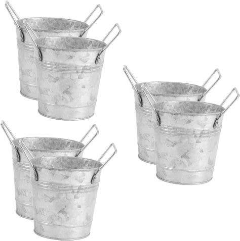 Amazon Happyyami 6 Pcs Vintage Metal Vases Metal Bucket Vase For