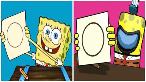 Spongebob Drawing A Circle