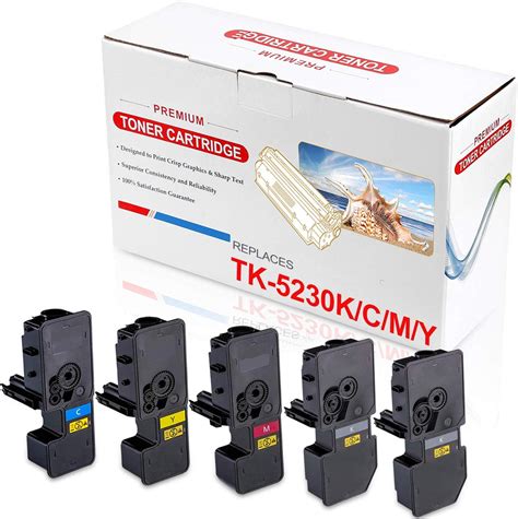 RadTek 5er Set TK 5230 Toner Kompatibel Zu Kyocera TK 5230 TK 5220